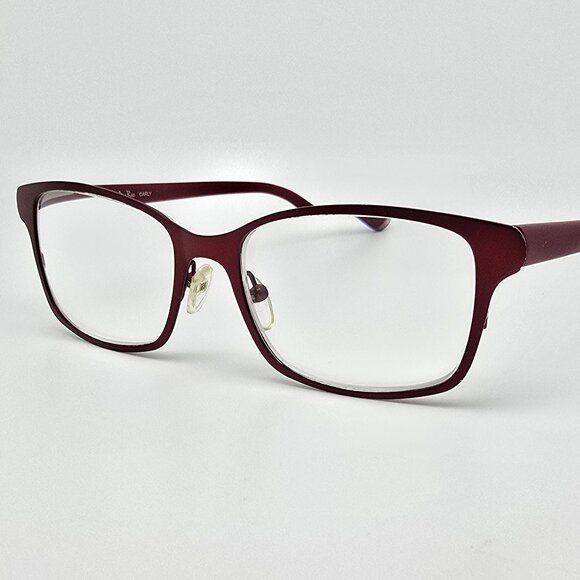 Mia Rae Carly Burgundy Cat Eye Eyeglasses Frame w/ Flexhinge 53-17-145 - Picture 1 of 13